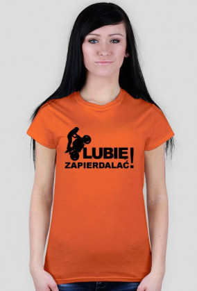 Koszulka LUBIĘ ZAPIERDALAĆ - Czarne /Damska