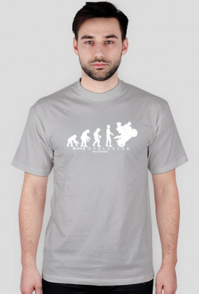 Koszulka MOTO EVOLUTION - Białe /Męska