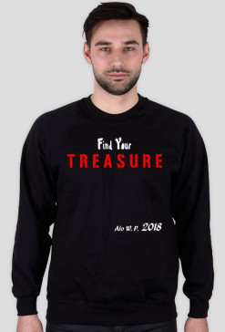 Bluza męska "Find Your TREASURE", czarna