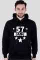 Bluza z kapturem czarna ''57Gang''