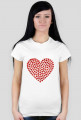 T-shirt serce