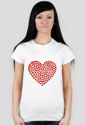 T-shirt serce