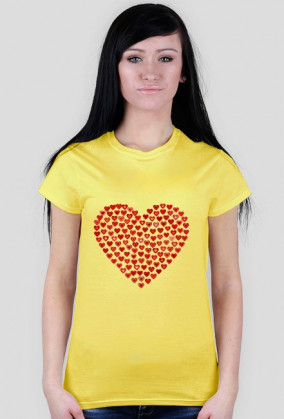 T-shirt serce