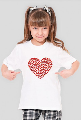 T-shirt mama-córka serce