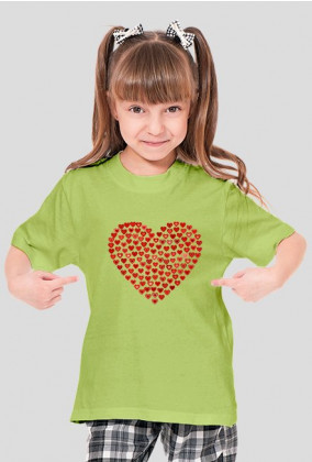 T-shirt mama-córka serce