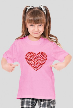 T-shirt mama-córka serce