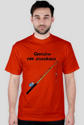 Genów nie oszukasz - koszulka wędkarz