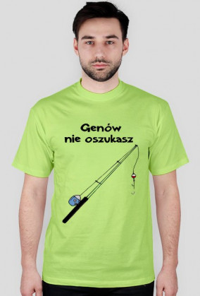 Genów nie oszukasz - koszulka wędkarz