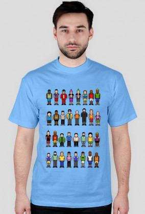 Pixel art – ludzie z pikseli, avatary t-shirt