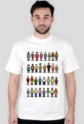 Pixel art – ludzie z pikseli, avatary t-shirt