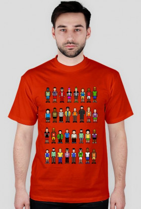 Pixel art – ludzie z pikseli, avatary t-shirt