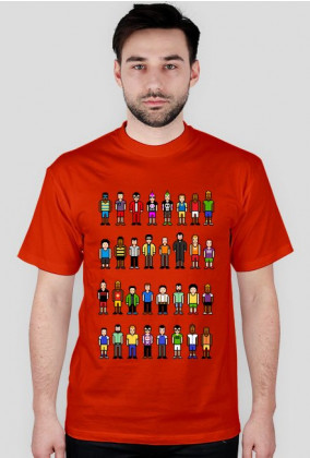 Pixel art – ludzie z pikseli, avatary t-shirt