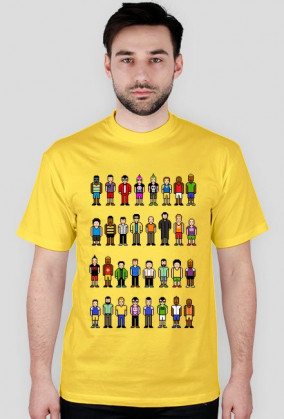 Pixel art – ludzie z pikseli, avatary t-shirt