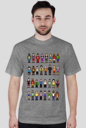 Pixel art – ludzie z pikseli, avatary t-shirt