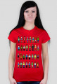Pixel art – ludzie z pikseli, avatary (damski t-shirt, różne kolory)