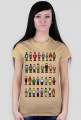 Pixel art – ludzie z pikseli, avatary (damski t-shirt, różne kolory)
