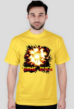 Pixel art –  game over i wybuch, t-shirt (różne kolory)
