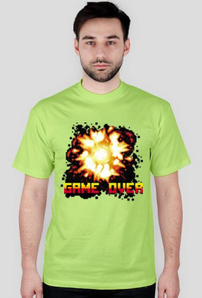 Pixel art –  game over i wybuch, t-shirt (różne kolory)