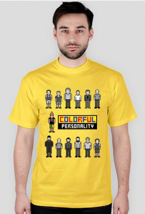 Pixel art – colorful personality – kolorowa osobowość (t-shirt, różne kolory)