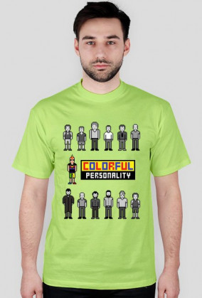 Pixel art – colorful personality – kolorowa osobowość (t-shirt, różne kolory)