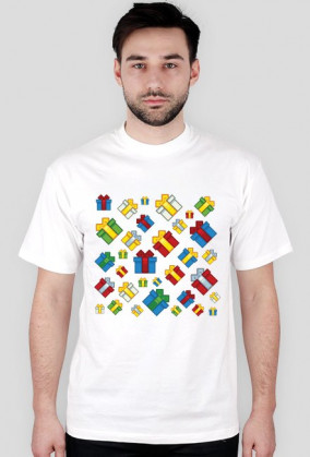 Pixel art – prezenty świąteczne t-shirt