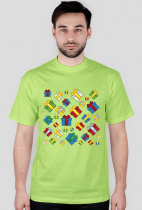 Pixel art – prezenty świąteczne t-shirt