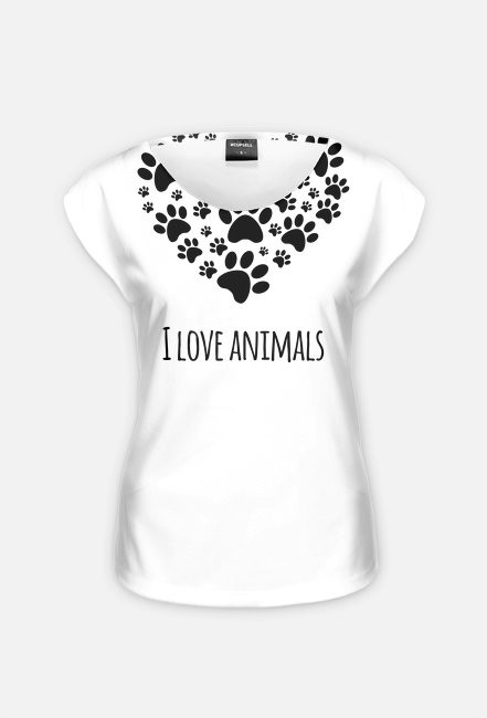 I Love Animals - Koszulka damska