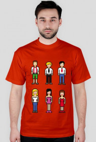 Pixel art – pikselowane ludziki t-shirt (różne kolory)