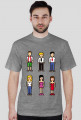 Pixel art – pikselowane ludziki t-shirt (różne kolory)