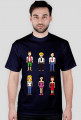 Pixel art – pikselowane ludziki t-shirt (różne kolory)