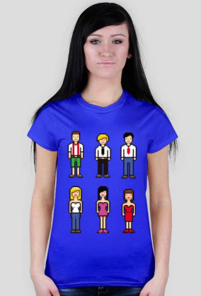 Pixel art – pikselowane ludziki t-shirt (różne kolory)