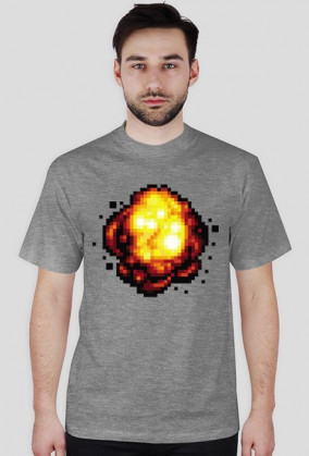 Pixel art – retro eksplozja z pikseli na koszulce