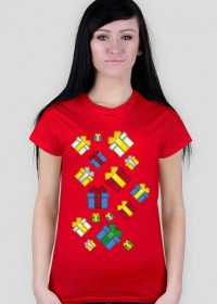 Pixel art – kolorowe prezenty świąteczne z pikseli