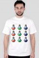 Pixel art – magiczne fiolki, t-shirt