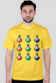 Pixel art – magiczne fiolki, t-shirt