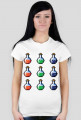 Pixel art – magiczne fiolki, t-shirt