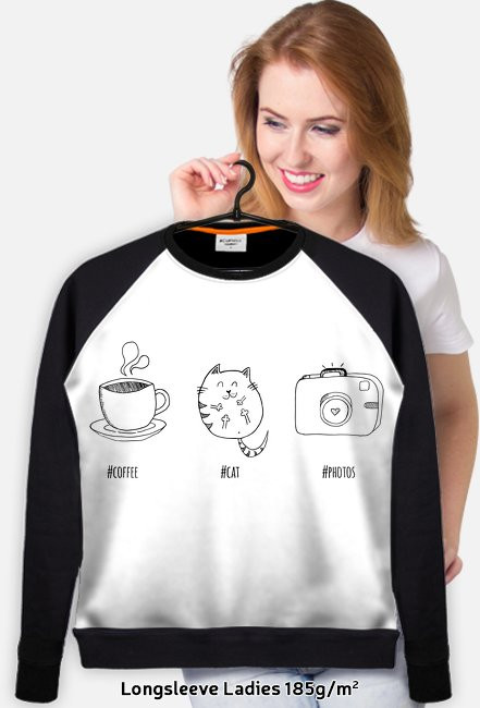 Coffee Cat Photos - bluza B/CZ