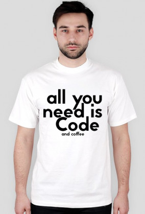 All you need is Code - white