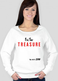 Bluza damska "Find Your Treasure", biała