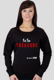 Bluza damska "Find Your Treasure", czarna