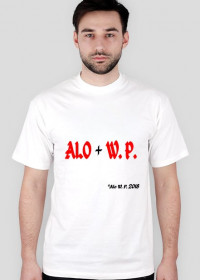 Koszulka męska "Alo W. P.", biała