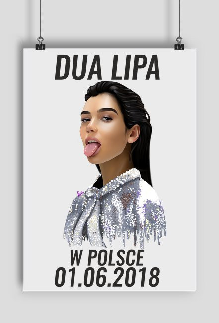 Plakat Dua Lipa w Polsce