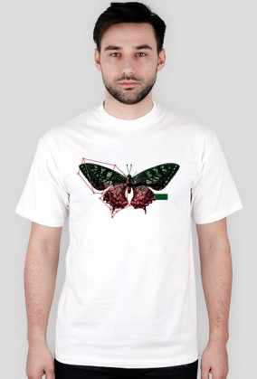 Construct T-shirt Koszulka męska Zwierzęta Motyl