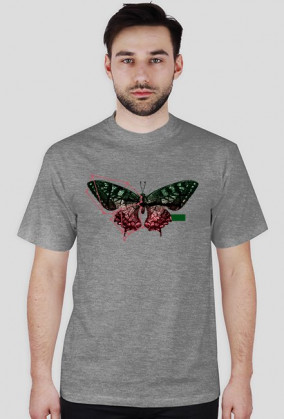 Construct T-shirt Koszulka męska Zwierzęta Motyl