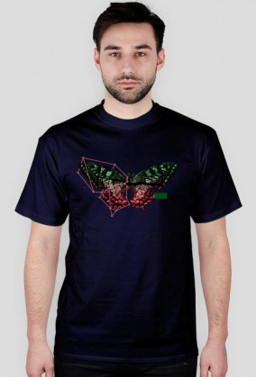Construct T-shirt Koszulka męska Zwierzęta Motyl