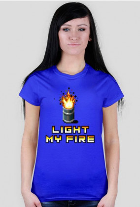 Pixel art – light my fire, t-shirt