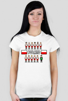 Pixel art – polska reprezentacja – koszulka kibicki