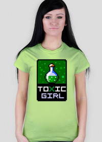 Pixel art – toxic girl – koszulka dla dziewczyny z charakterem