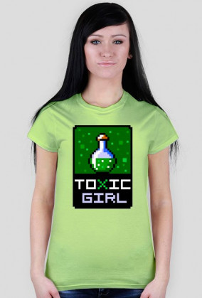 Pixel art – toxic girl – koszulka dla dziewczyny z charakterem