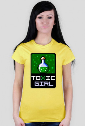 Pixel art – toxic girl – koszulka dla dziewczyny z charakterem